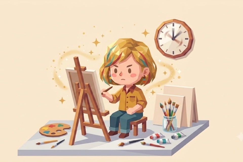 工作到忘記時間是怎麼發生的？心流：專注帶來的快樂狀態，六型職場人格插畫