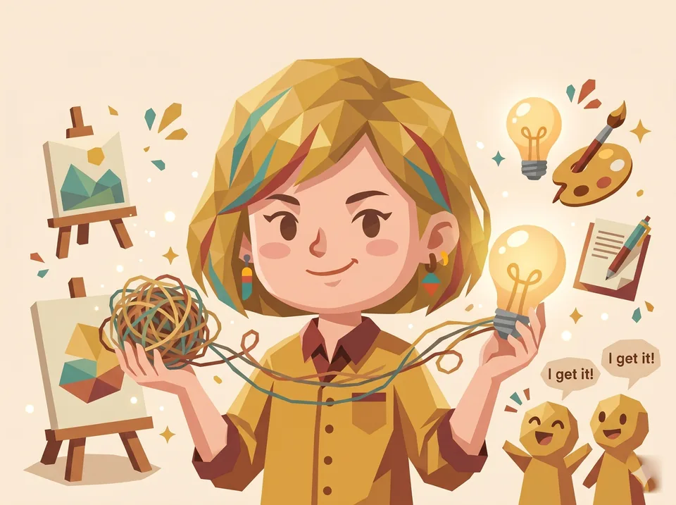 報告情境插畫範例：順風放大